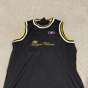Black and Yellow Sleeveless Jersey